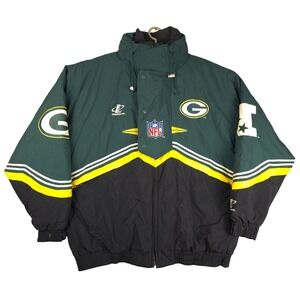 Prol Line Green Bay Packers NFL Logo Athletic Jacket Men's XL READ